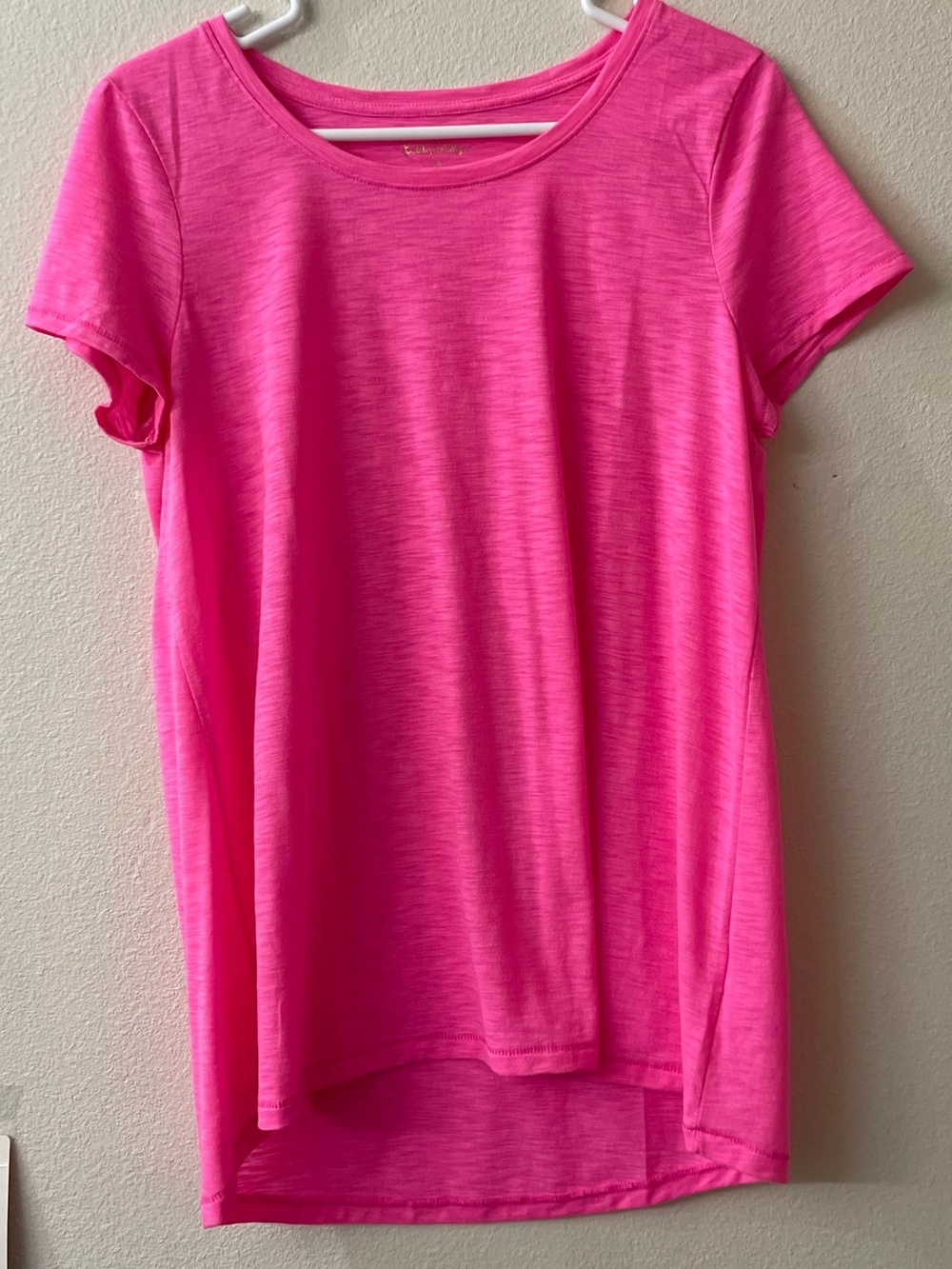 Lilly Pulitzer Bright Hot Pink Short Sleeve Top